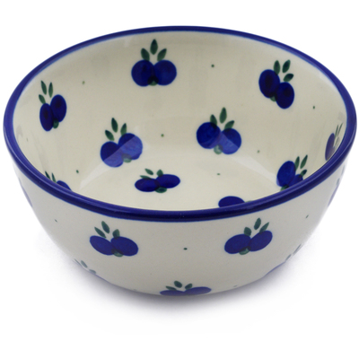 Polish Pottery Bowl 5&quot; Wild Blueberry