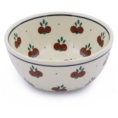 Polish Pottery Bowl 5" Wild Cherry