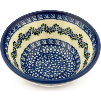 Polish Pottery Bowl 5&quot; Wildflower Garland