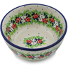 Polish Pottery Bowl 5&quot; Wildflower Wreath