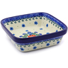 Polish Pottery Bowl 5&quot; Winter Wreath