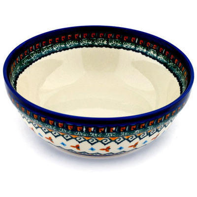 Polish Pottery Bowl 6&quot; Albuquerque UNIKAT