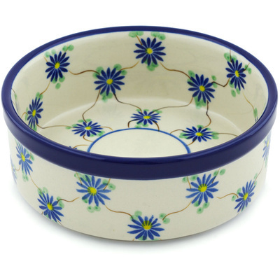 Polish Pottery Bowl 6&quot; Aster Trellis