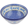 Polish Pottery Bowl 6&quot; Berry Blue Wreath