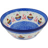 Polish Pottery Bowl 6&quot; Birthday Cupcakes