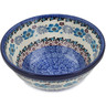 Polish Pottery Bowl 6&quot; Blooming Blues