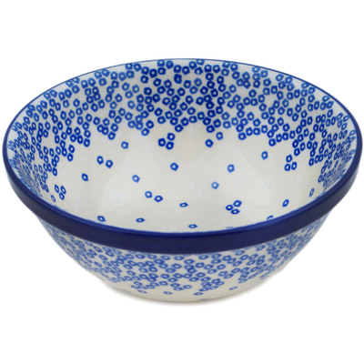 Polish Pottery Bowl 6&quot; Blowing Bubbles