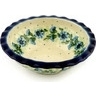 Polish Pottery Bowl 6&quot; Blue Bell Wreath