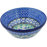 Polish Pottery Bowl 6&quot; Blue Bird Flying UNIKAT