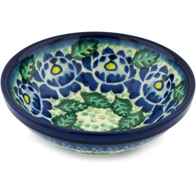 Polish Pottery Bowl 6&quot; Blue Bliss