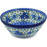 Polish Pottery Bowl 6&quot; Blue Blossom