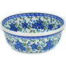 Polish Pottery Bowl 6&quot; Blue Blossom