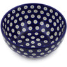 Polish Pottery Bowl 6&quot; Blue Eyed Peacock