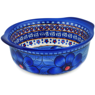 Polish Pottery Bowl 6&quot; Blue Heaven