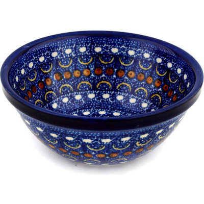 Polish Pottery Bowl 6&quot; Blue Horizons