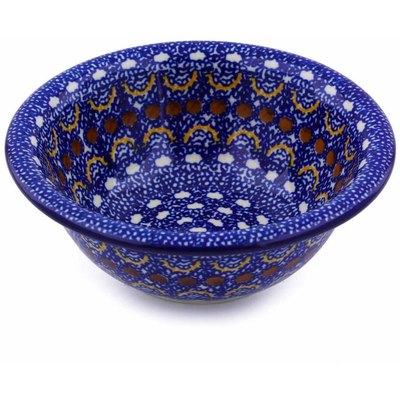 Polish Pottery Bowl 6&quot; Blue Horizons