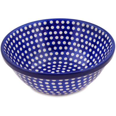 Polish Pottery Bowl 6&quot; Blue Night UNIKAT