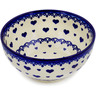 Polish Pottery Bowl 6&quot; Blue Valentine