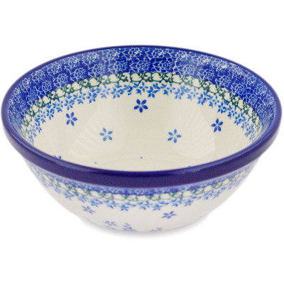 Polish Pottery Bowl 6" Bluebonnet Cluster
