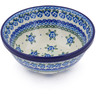 Polish Pottery Bowl 6" Bluebuds