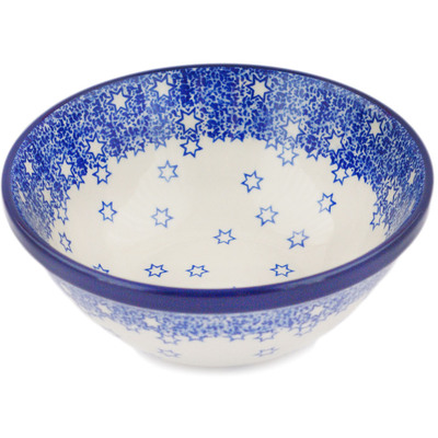 Polish Pottery Bowl 6" Bright Night