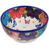 Polish Pottery Bowl 6&quot; Bundles Of Spring UNIKAT