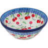 Polish Pottery Bowl 6&quot; Cheeky Cherry