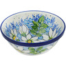 Polish Pottery Bowl 6&quot; Cheerful Cosmos UNIKAT