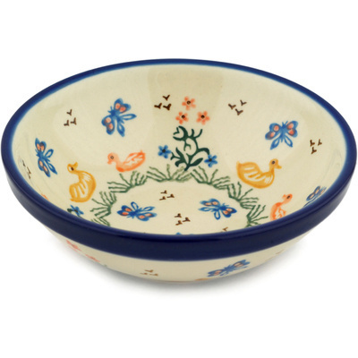 Polish Pottery Bowl 6&quot; Children&#039;s Spring