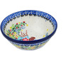 Polish Pottery Bowl 6&quot; Chocolate Bunny UNIKAT