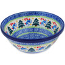 Polish Pottery Bowl 6&quot; Christmas Bells Ring