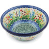 Polish Pottery Bowl 6&quot; Colors Of The Wind UNIKAT