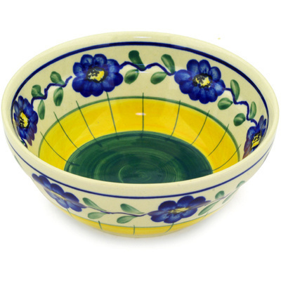 Polish Pottery Bowl 6" Corn Field