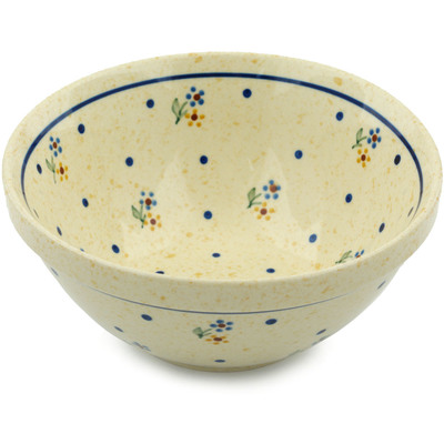 Polish Pottery Bowl 6&quot; Country Meadow