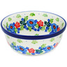 Polish Pottery Bowl 6&quot; Countryside Floral Bloom