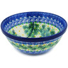 Polish Pottery Bowl 6&quot; Cozy Bullfinch UNIKAT