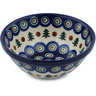 Polish Pottery Bowl 6&quot; Cranberries And Evergree