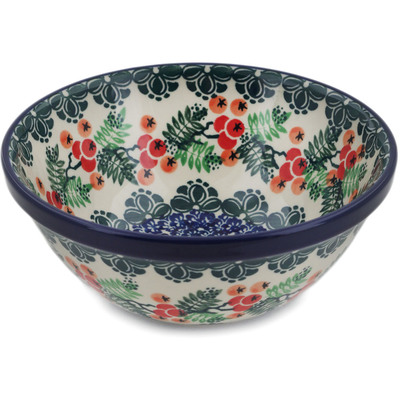 Polish Pottery Bowl 6&quot; Currant Tomatoes