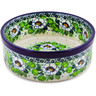 Polish Pottery Bowl 6&quot; Daisies Wreath UNIKAT