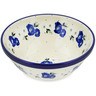 Polish Pottery Bowl 6&quot; Daisy Crown