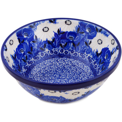 Polish Pottery Bowl 6&quot; Dancing In The Rain UNIKAT