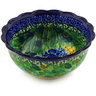 Polish Pottery Bowl 6&quot; Dragonfly Bounty UNIKAT