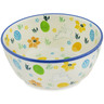 Polish Pottery Bowl 6" Egg Hunt