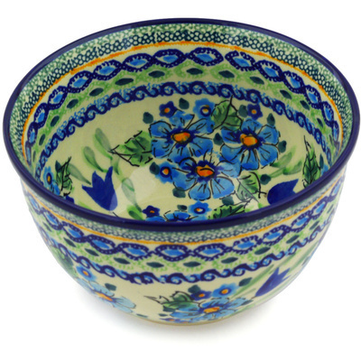 Polish Pottery Bowl 6" Evangeline UNIKAT