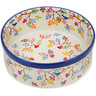 Polish Pottery Bowl 6&quot; Fall Branches UNIKAT