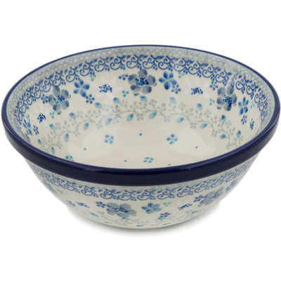 Polish Pottery Bowl 6&quot; Flower Elegant