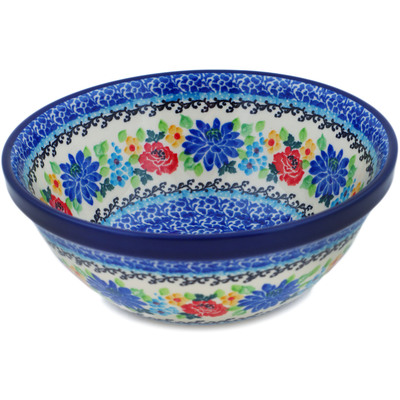 Polish Pottery Bowl 6&quot; Floweret