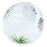 Glass Bowl 6&quot; Frosty Leaves