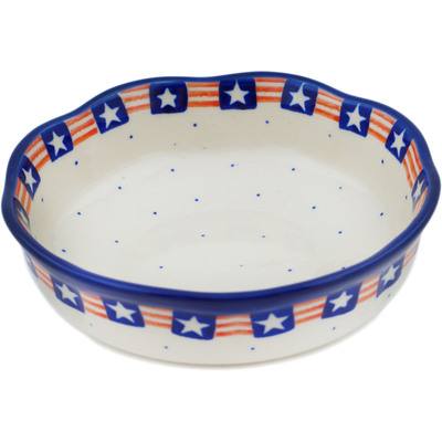 Polish Pottery Bowl 6&quot; Grand Old Flag