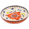 Polish Pottery Bowl 6&quot; Halloween Spooky Pumpkin